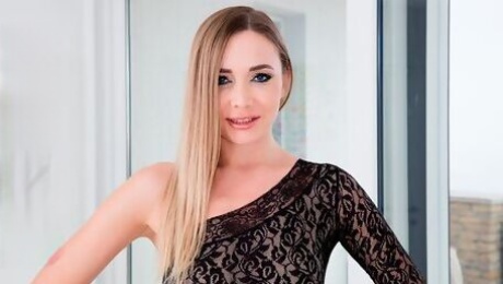 Good-looking Polina Maxima's silicone tits xxx